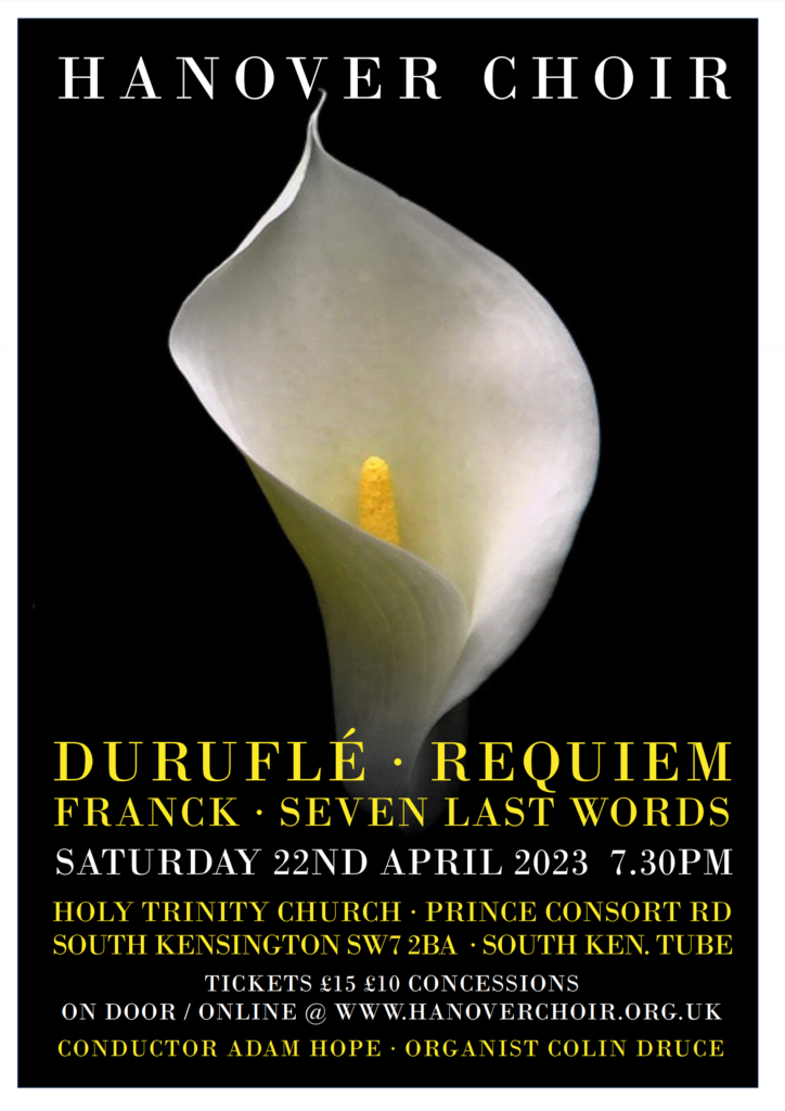 Poster for Spring Concert: Duruflé and Franck