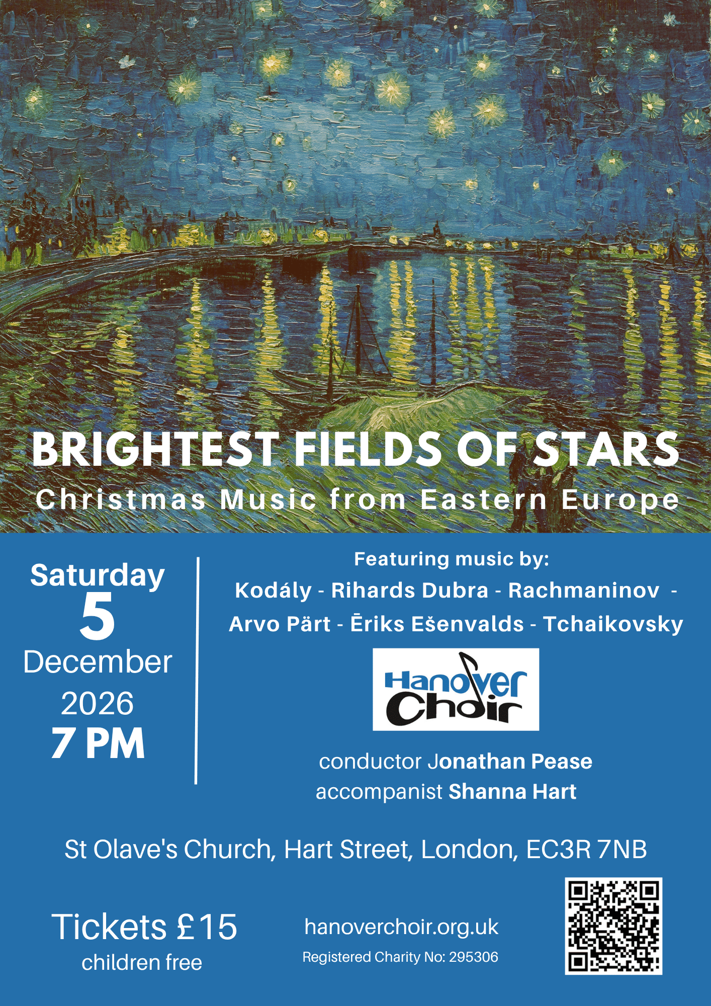 Xmas 26B Hanover online Christmas concert poster